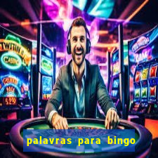 palavras para bingo cha de bebe